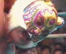 94年７月、最後の試合で着用したカラフルなマスク